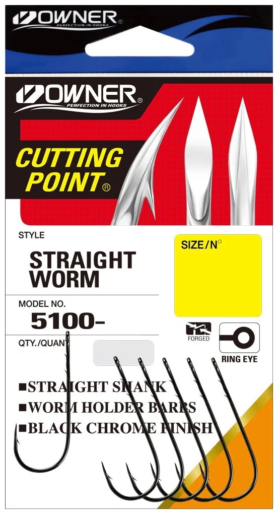 Крючок OWNER Straight Shank BC 1 Крючок OWNER Straight Shank BC 1