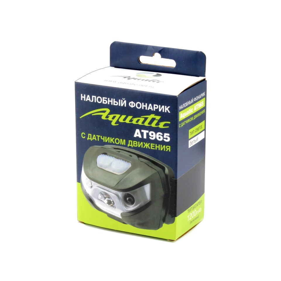 НАЛОБНЫЙ ФОНАРИК AQUATIC AT965 С ДАТЧИКОМ ДВИЖЕНИЯ 1