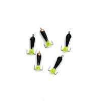 Мормышка вольф. безнасадочная ЯМАН Черт с петлей с медной коронкой (длинный), d-3 мм