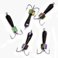 Мормышка ЯМАН вольф. б-н Черт с петлей с коронкой из никеля (длинный) 3мм 0,9г цв. в асс-те