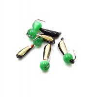 Мормышка ЯМАН вольф. бн. Гвоздик кошачий глаз сверленый, цв.в ассор