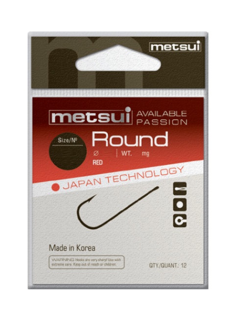 Крючки METSUI ROUND цвет red