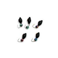 Мормышка вольф. безнасадочная ЯМАН Овсинка с медной коронкой, d-3 мм, вес 0,7 г, кристалл хамелеон