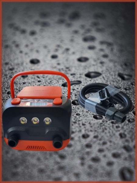 Насос аккумуляторный двухступенчатый HT-790 для лодок ПВХ 0,34-1,38 атм1