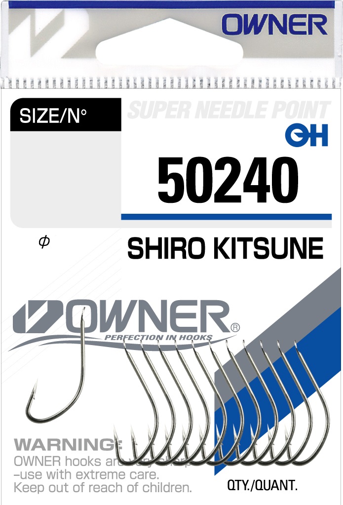 OWNER Крючок Shiro Kitsune nickel №10 15шт