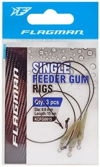 Амортизатор для фидера FLAGMAN Feeder Gum Rig Ready 15cм, d0,6мм, 3шт.
