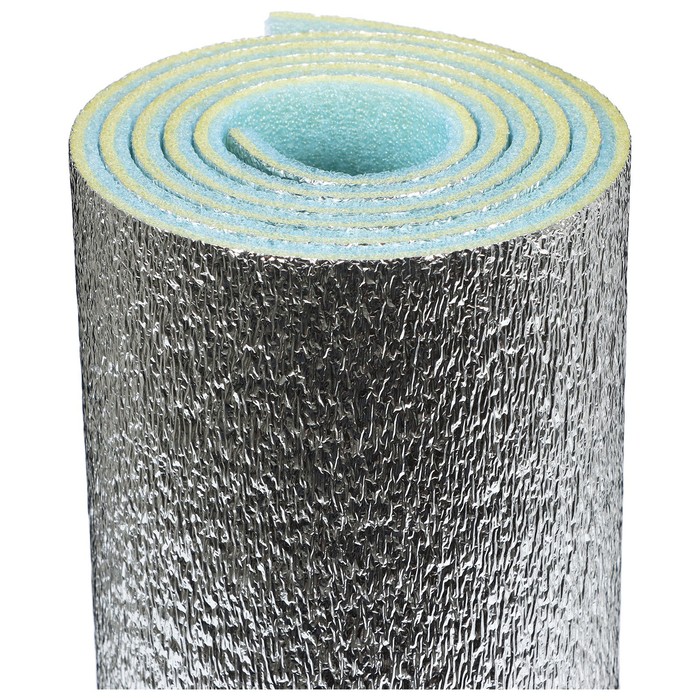 Коврик туристический фольгированный ТПЕ 180,60,0,8см цв.светло-зеленый в чехле2