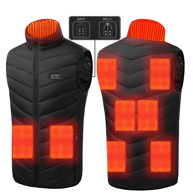 Жилет с подогревом USB MO1-9 цвет чёрный