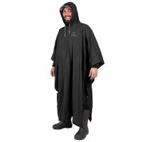 Пончо-дождевик Следопыт плотный PVC на кнопках, с капюшоном, цв. черный