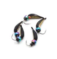 Купить Мормышка вольфрамовая безнасадочная ЯМАН Капелька №2, вес 0,45 гр., кристалл хамелеон, цвет латунь