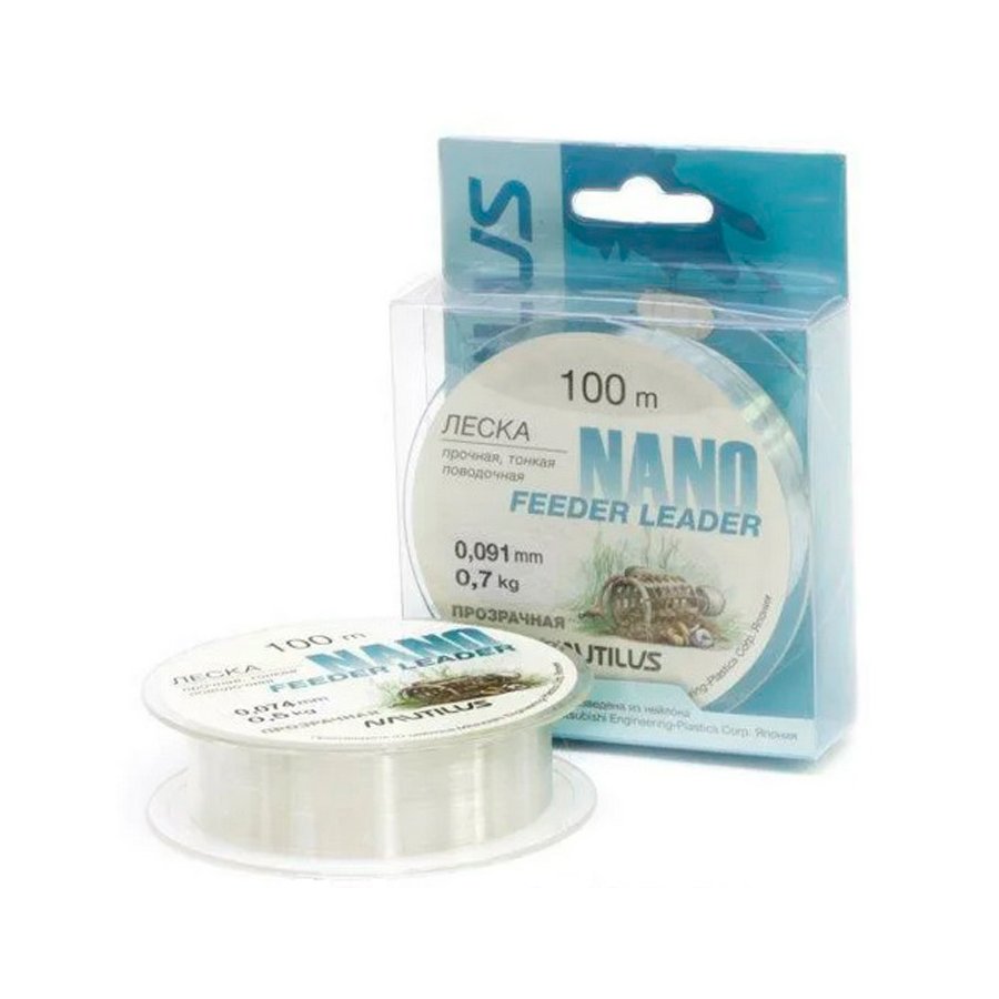 Леска NAUTILUS Nano Feeder Leader 100м 0,105мм