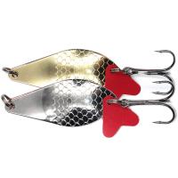 Блесна шумовая Namazu Mirana 21гр. цвет 01-02 (серебро-латунь)