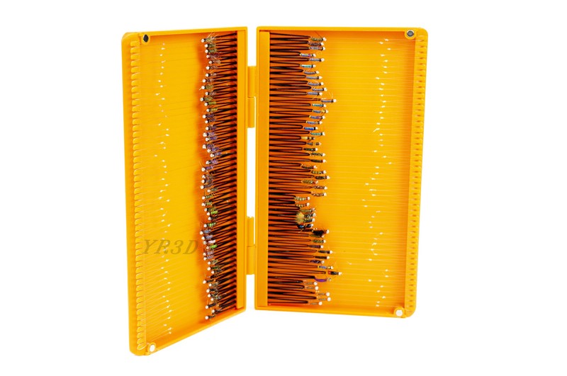 Универсальная коробка для мушек с поводками на 100 мест.2