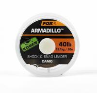FOX камуфляжный плетеный лидер Armadillo EDGES 20м 40