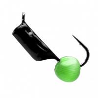 Мормышка Premier Fishing вольф. Кошачий глаз 0,56г гвоздик d-2мм зеленый
