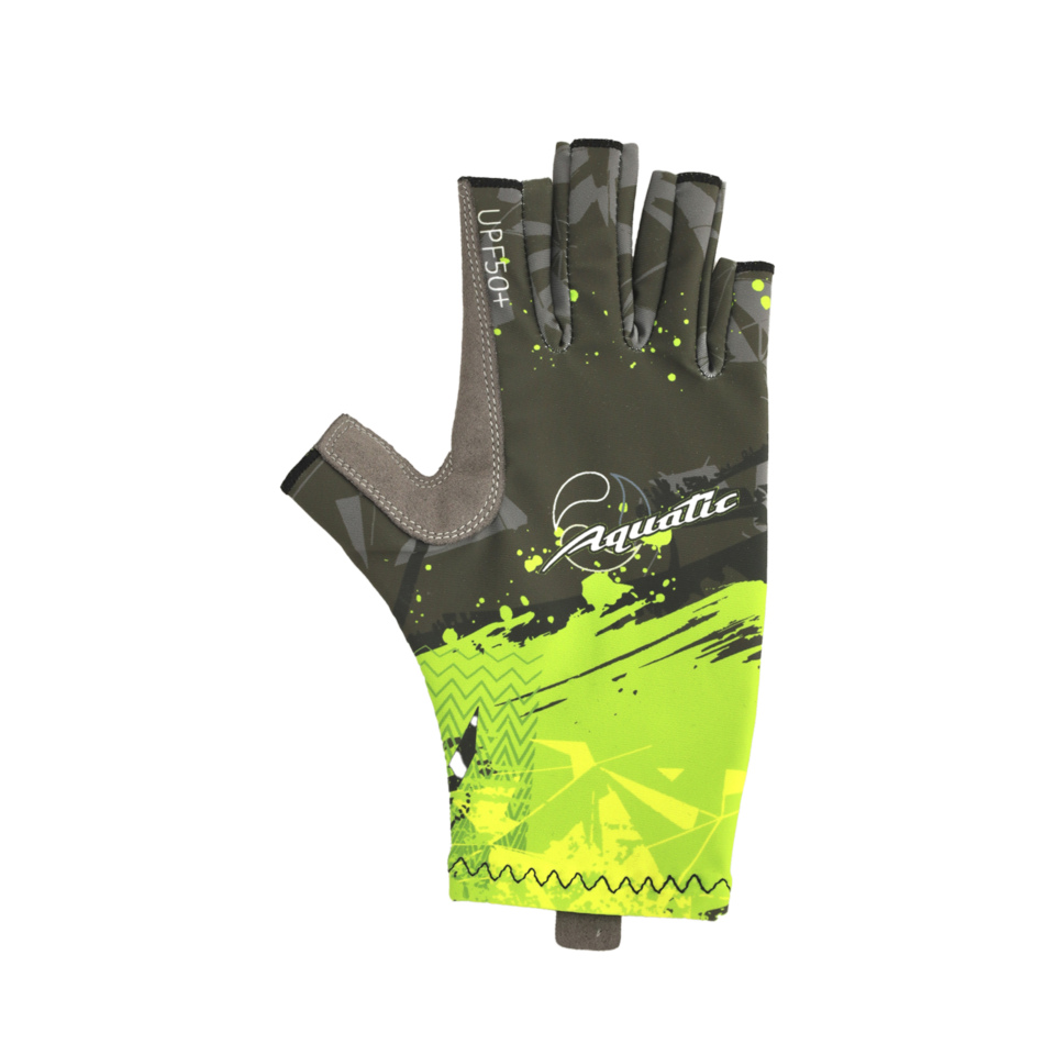 ПЕРЧАТКИ ДЛЯ РЫБАЛКИ ЛЕТНИЕ AQUATIC UPF50+ (CAMO LIME KHAKI)1