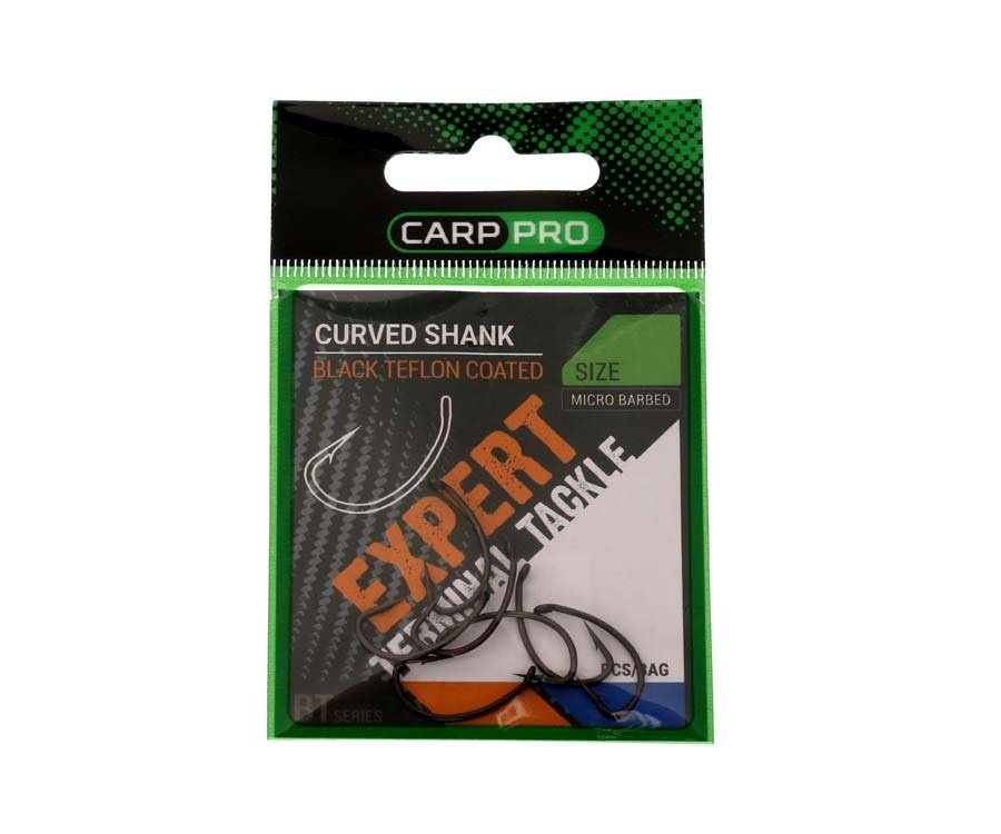 Крючки CARP PRO Black Teflon Curved Shank 1