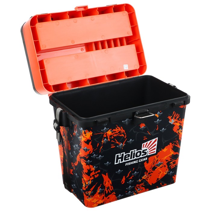 Ящик Helios рыболовный зимний SHARK оранжевый HS-IB-19-SHO2