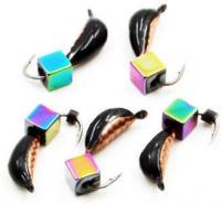 Мормышка ЯМАН вольф. бн Овсинка №3 0,50г кубик цв. в асс-те