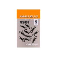 Вертлюг ORANGE рыболовный BIG EYE, цвет mbl, размер № 4