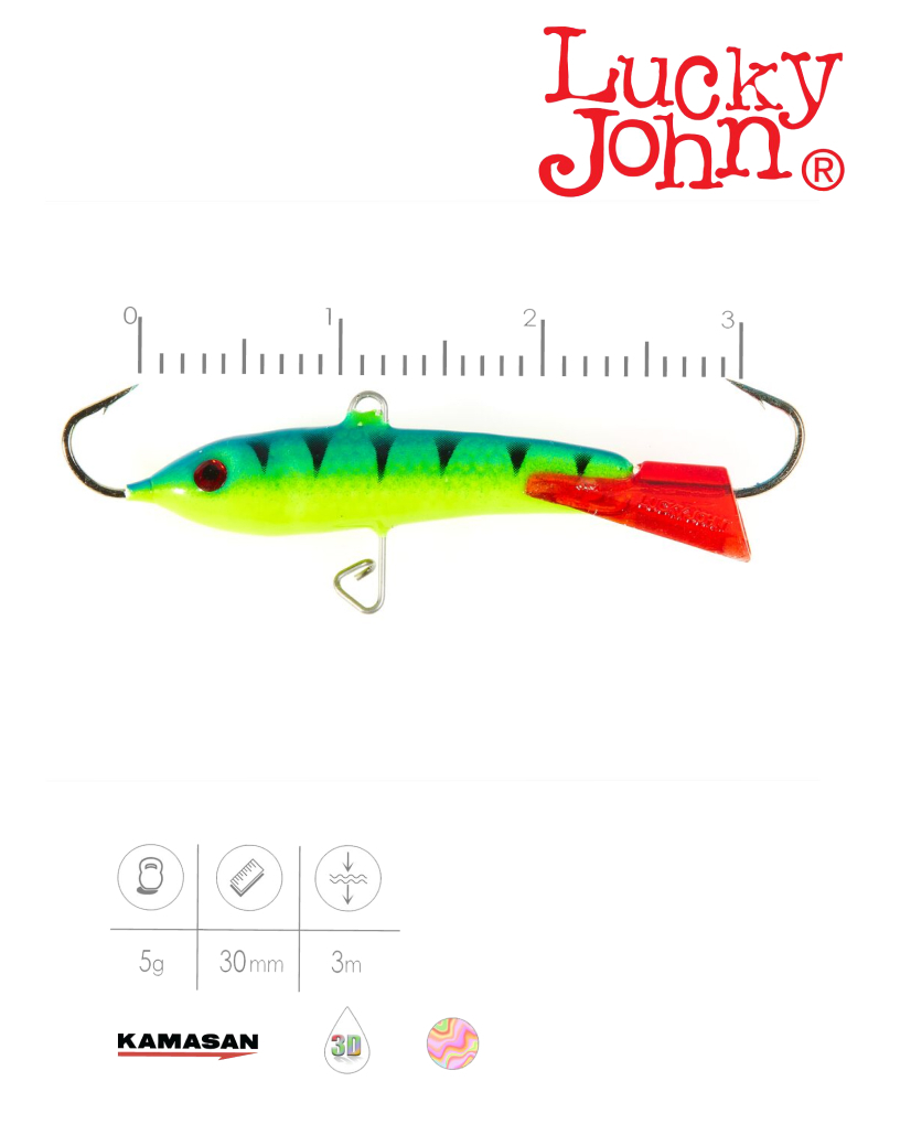 Балансир LUCKY JOHN Classic №3, цвет 36RT, арт. 81300-36RT 1