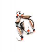 Мормышка вольфрамовая безнасадочная ЯМАН Овсинка коза №3, вес 0,60 гр., цвет медь