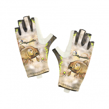 ПЕРЧАТКИ ДЛЯ РЫБАЛКИ ЛЕТНИЕ AQUATIC UPF50+ (CARP CAMO)